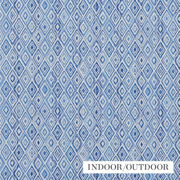 Schumacher Fabric 75921 Diamond Strie Blue