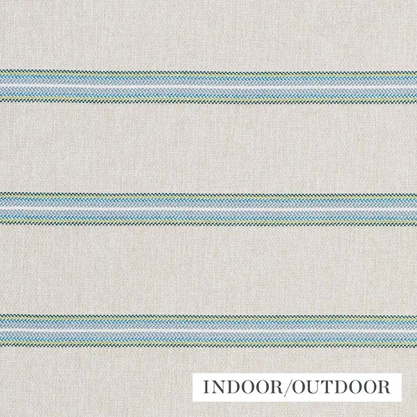 Schumacher Fabric 75970 Garden Stripe Meadow