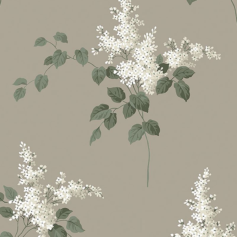 Schumacher Wallpaper 7667 Lilacs Grisaille