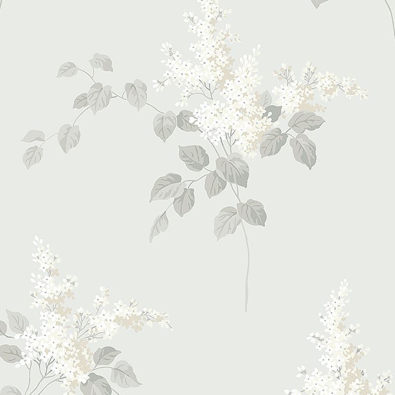 Schumacher Wallpaper 7669 Lilacs Grey