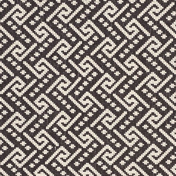 Schumacher Fabric 77122 Ionic Weave Black