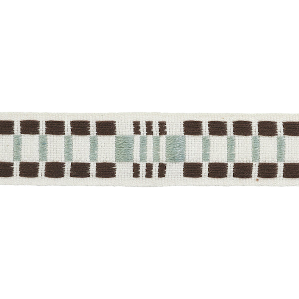 Schumacher Fabric Trim 78992 Carmo Tape Narrow Sage