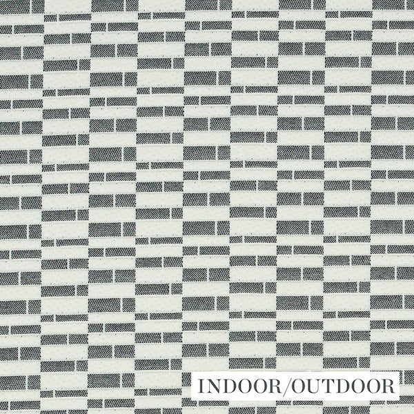 Schumacher Fabric 79162 Ashcroft Indoor/Outdoor Black