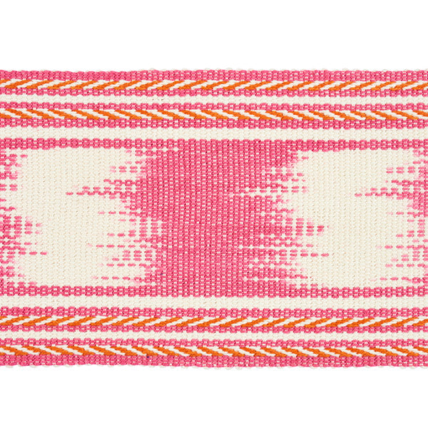 Schumacher Fabric Trim 79301 Banyan Ikat Tape Pink