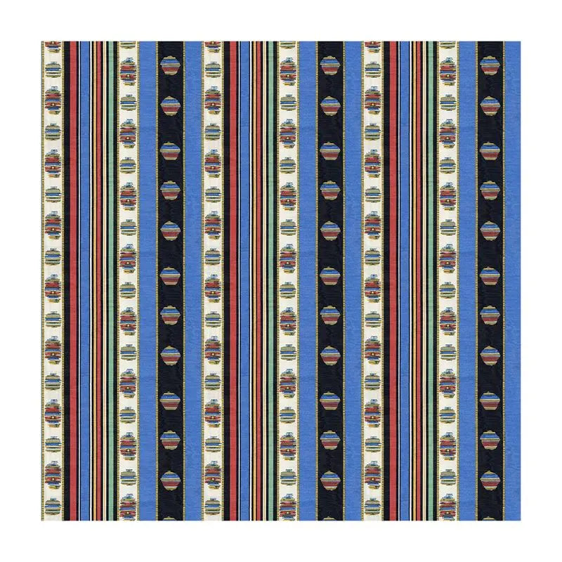 Brunschwig & Fils Fabric 8015143.519 Rayure Moire Bleu