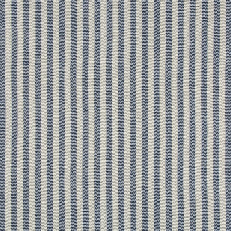 Brunschwig & Fils Fabric 8019102.50 Rollo Stripe Indigo