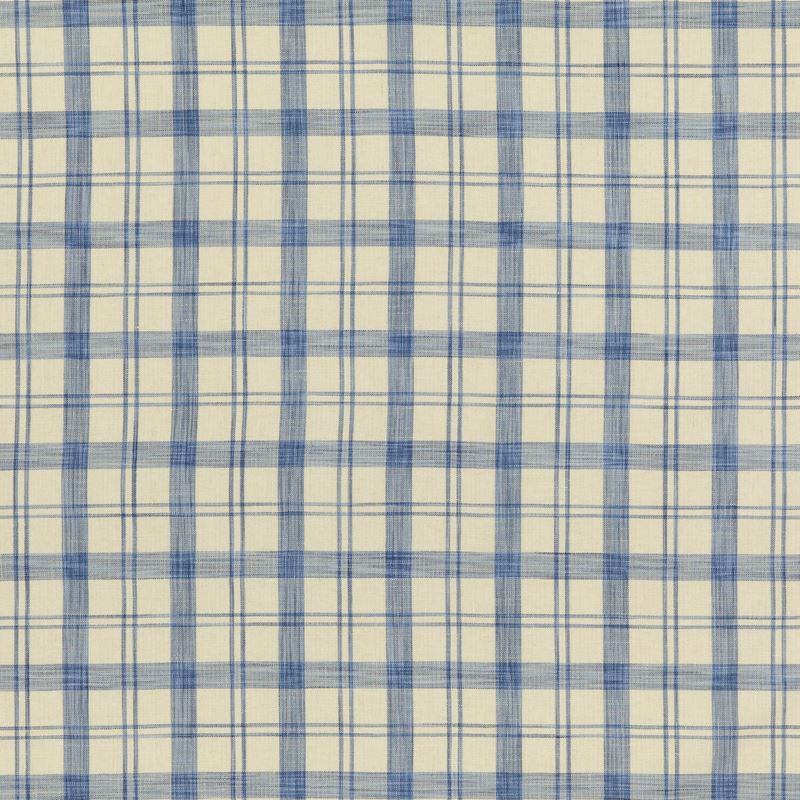 Brunschwig & Fils Fabric 8019103.5 Barbery Check Blue