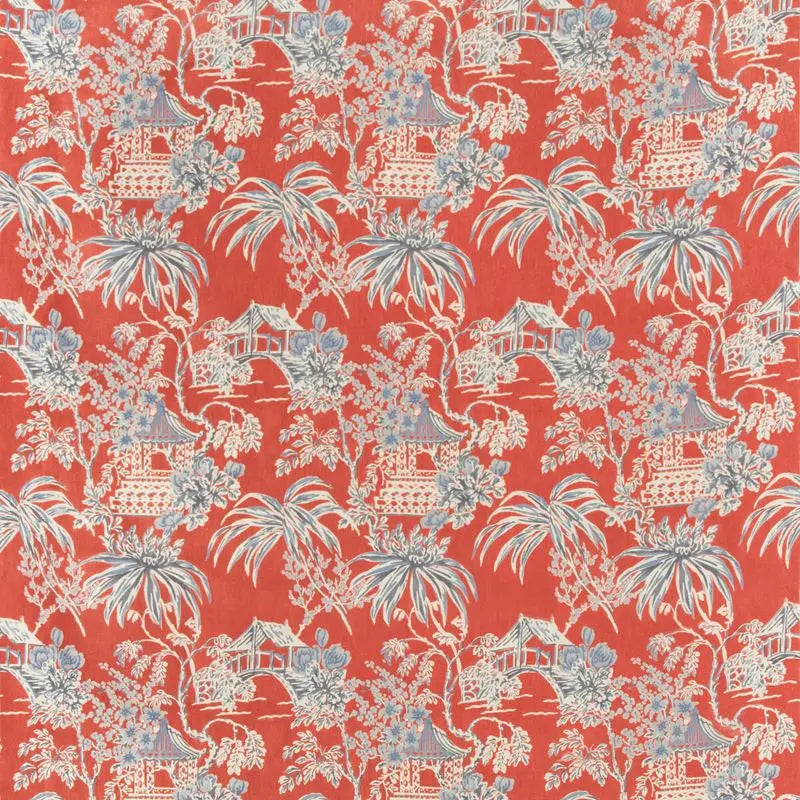 Brunschwig & Fils Fabric 8019138.195 Tongli Print Red