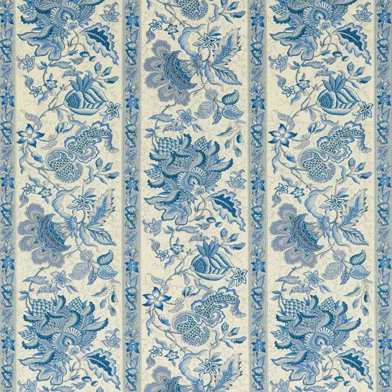 Brunschwig & Fils Fabric 8020120.5 Montflours Print Blue