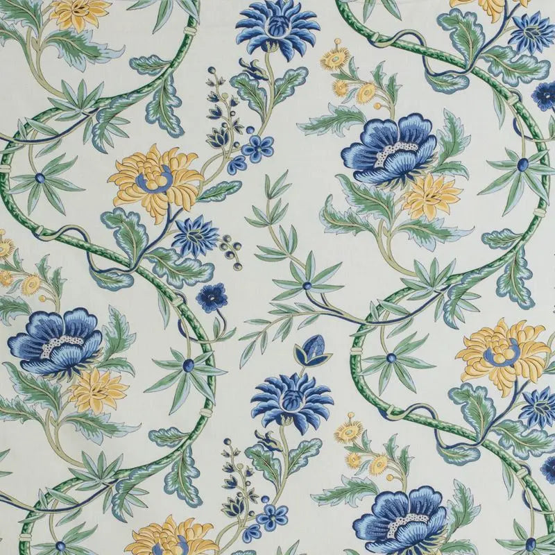 Brunschwig & Fils Fabric 8020122.5040 Veronique Print Delft