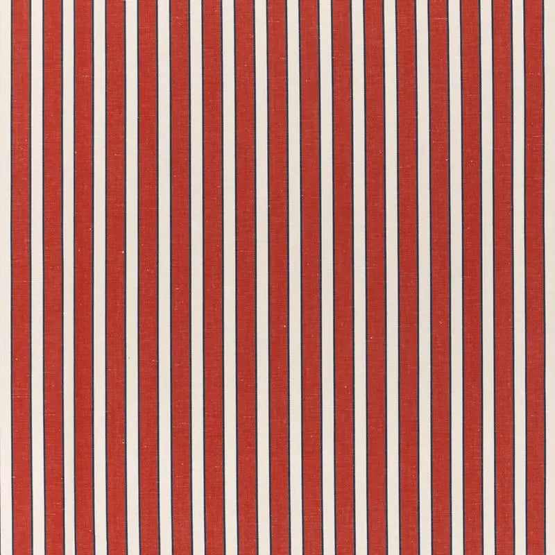 Brunschwig & Fils Fabric 8022117.195 Rouen Stripe Red