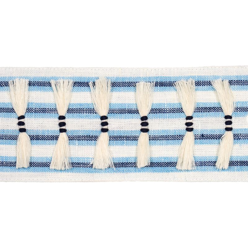 Schumacher Fabric Trim 81200 Eyelash Fringe Blue