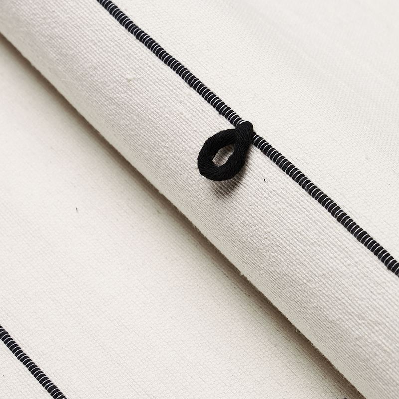 Schumacher Fabric 81381 Globo Knotted Handwoven Black
