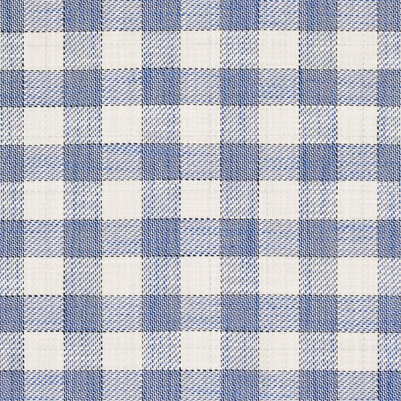 Schumacher Fabric 81410 Martina Plaid Indoor/Outdoor Navy