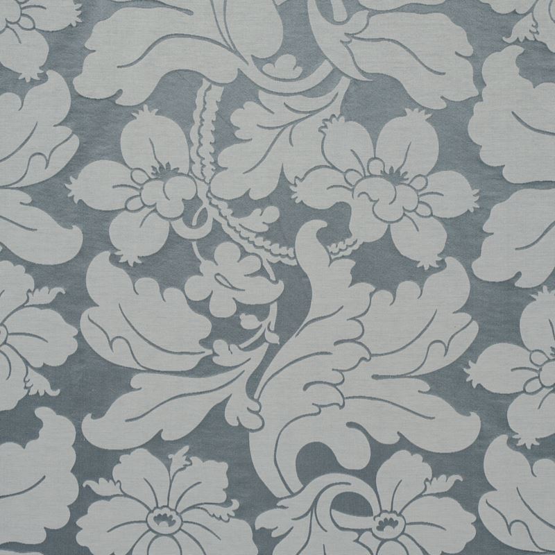 Schumacher Fabric 81462 Dandridge Damask Palace Slate