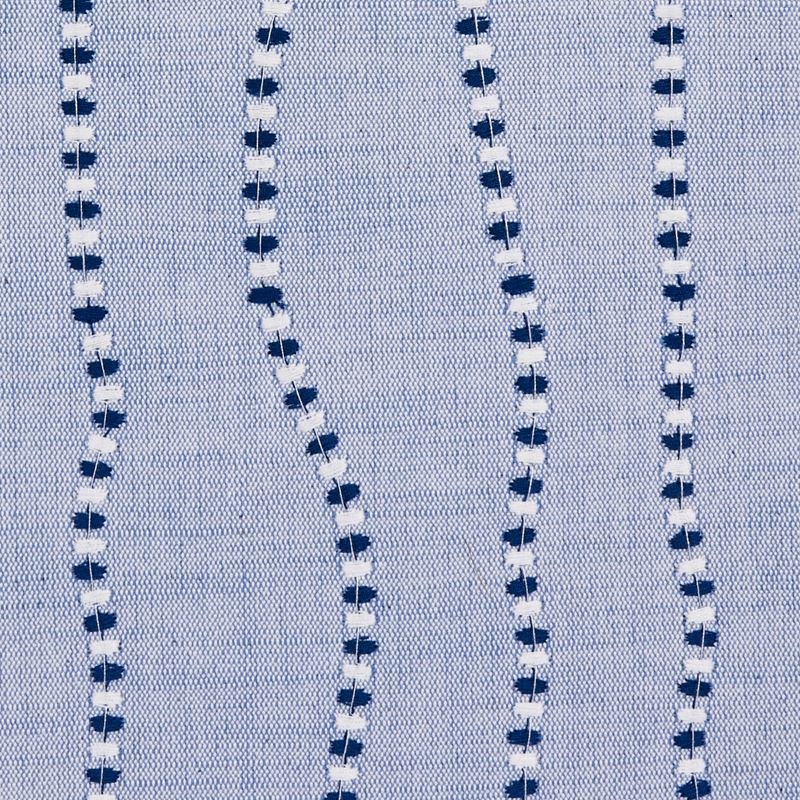 Schumacher Fabric 82231 Elodie Embroidery Chambray