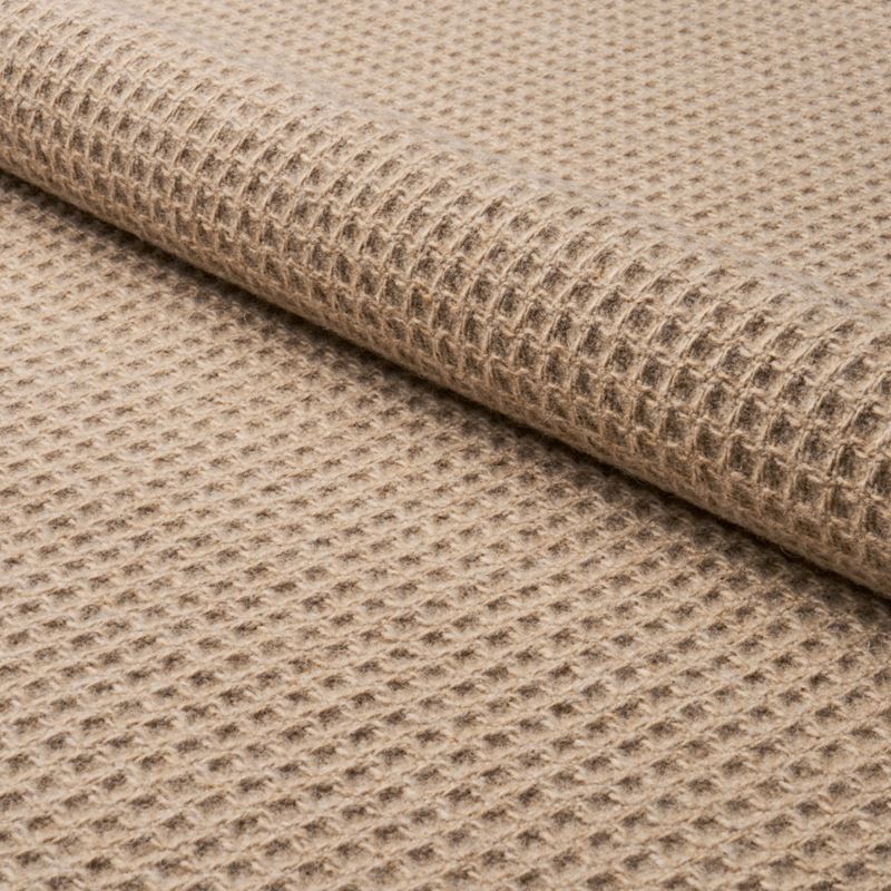 Schumacher Fabric 82640 Walden Wool Texture Wheat