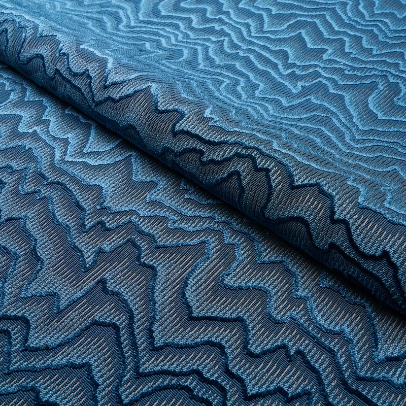 Schumacher Fabric 83022 Zambezi Velvet Slate Blue
