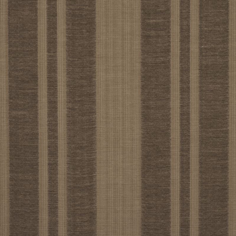 Schumacher Fabric 83260 Simon Wool Linen Stripe Brown