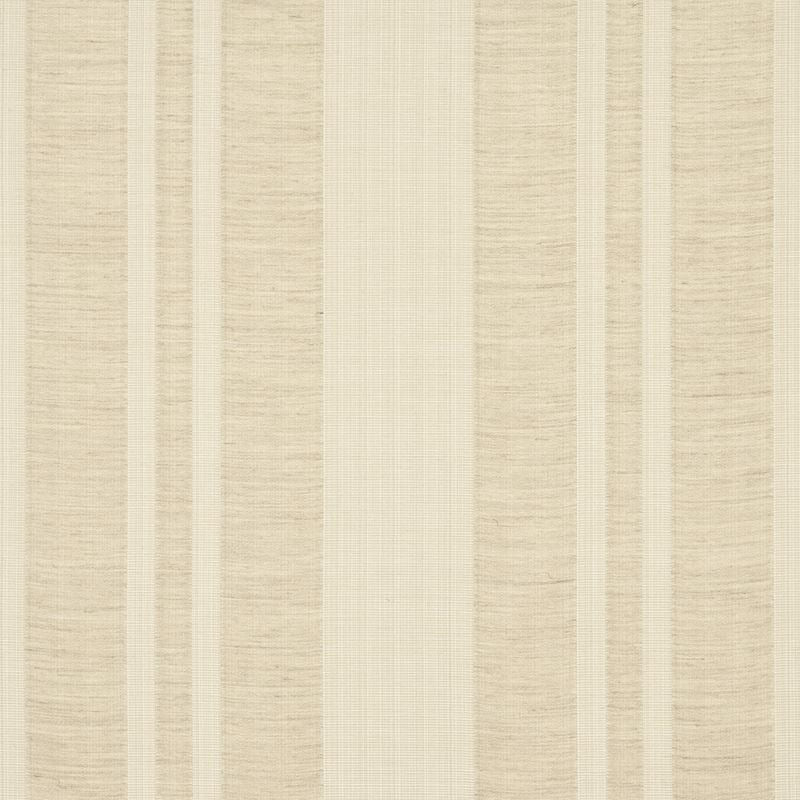 Schumacher Fabric 83261 Simon Wool Linen Stripe Natural