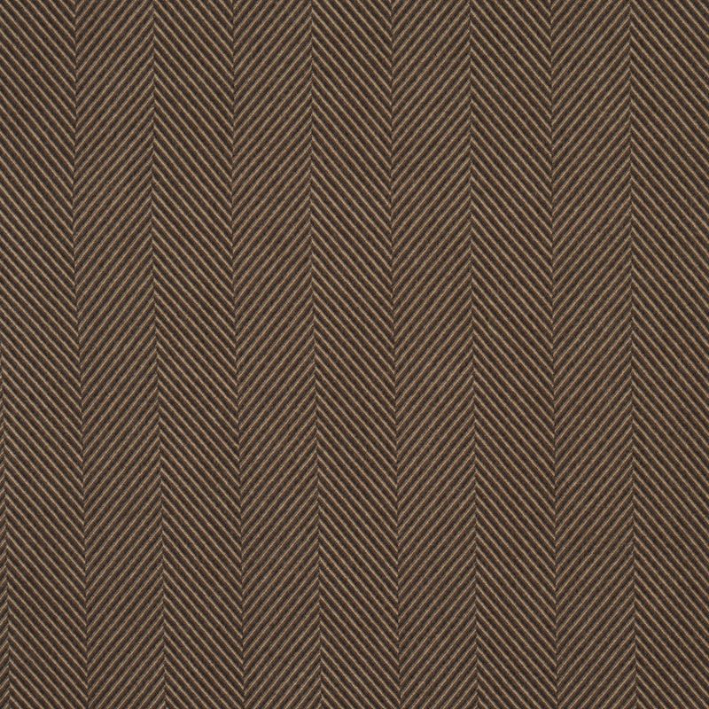 Schumacher Fabric 83271 Milo Wool Herringbone Espresso