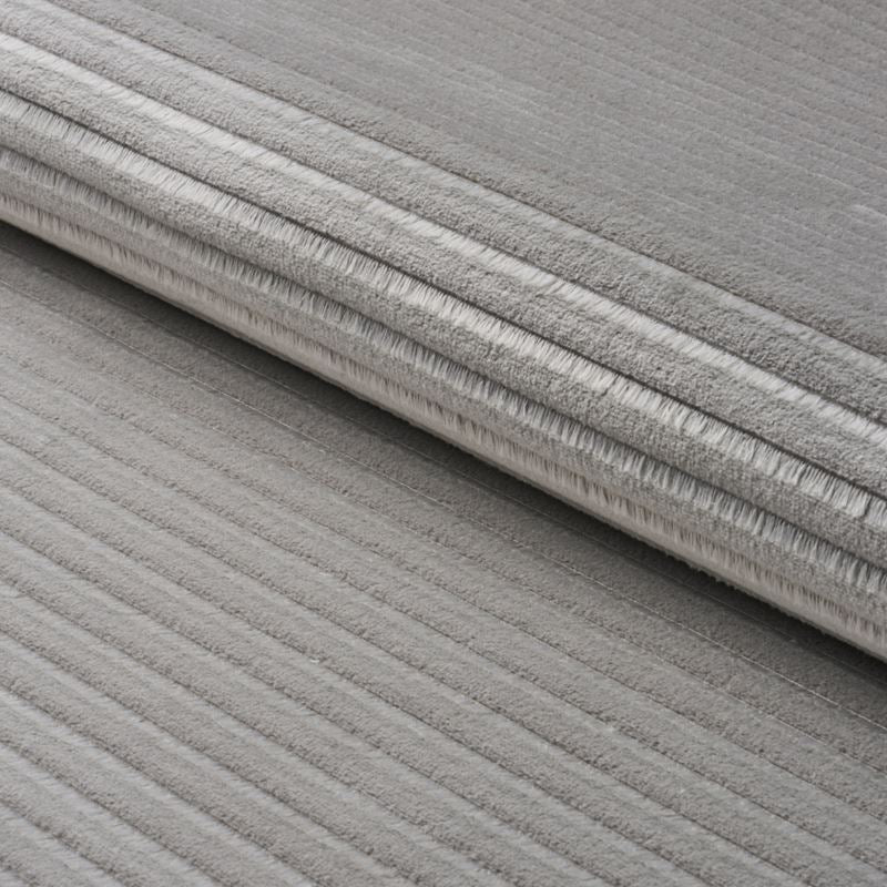 Schumacher Fabric 83302 Petite Channeled Velvet Otter Grey
