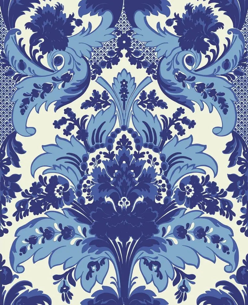 Cole & Son Wallpaper 94/5025.CS Aldwych Blue & White