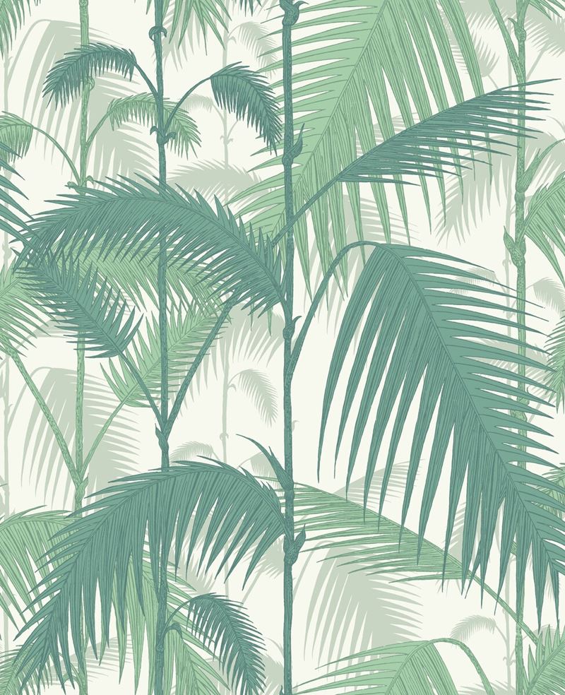 Cole & Son Wallpaper 95/1002.CS Palm Jungle Forest Gre/W