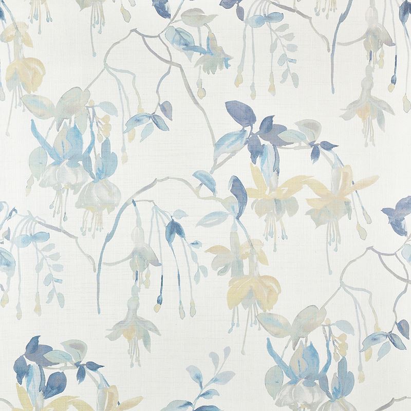 Phillip Jeffries Wallpaper 9828 Blushing Blooms Blue Petals
