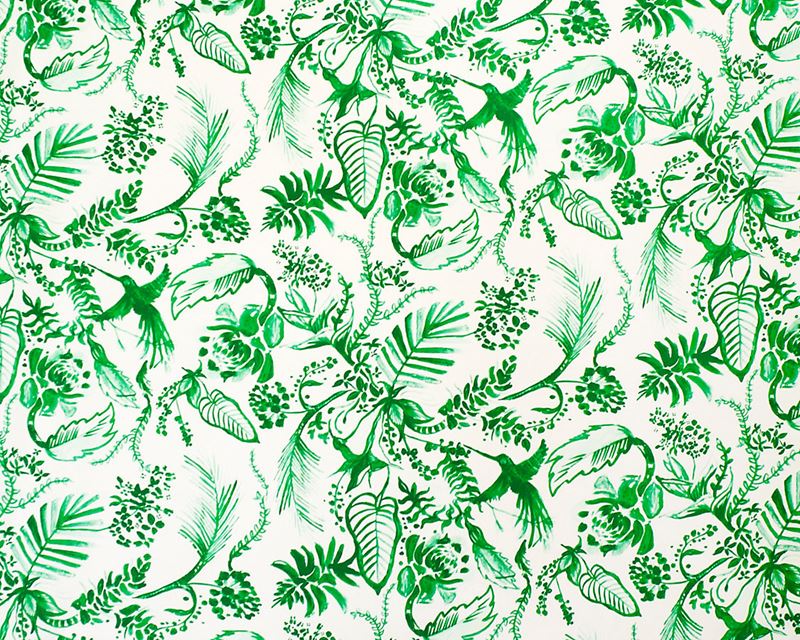 Scalamandre Fabric A9 00021928 Hummingbird Paradise Green