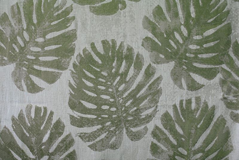 Scalamandre Fabric A9 0002PALM Palm Leaves Deep Forest Green