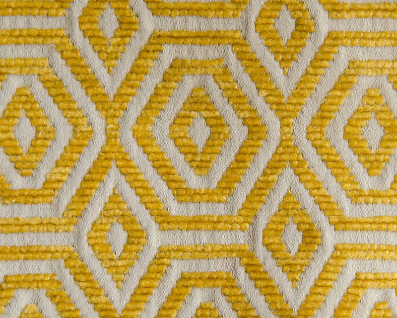 Scalamandre Fabric A9 0006GEOM Geometric Drops Misted Yellow
