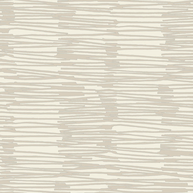 York AG2093 Linen & Silver Water Reed Thatch Wallpaper
