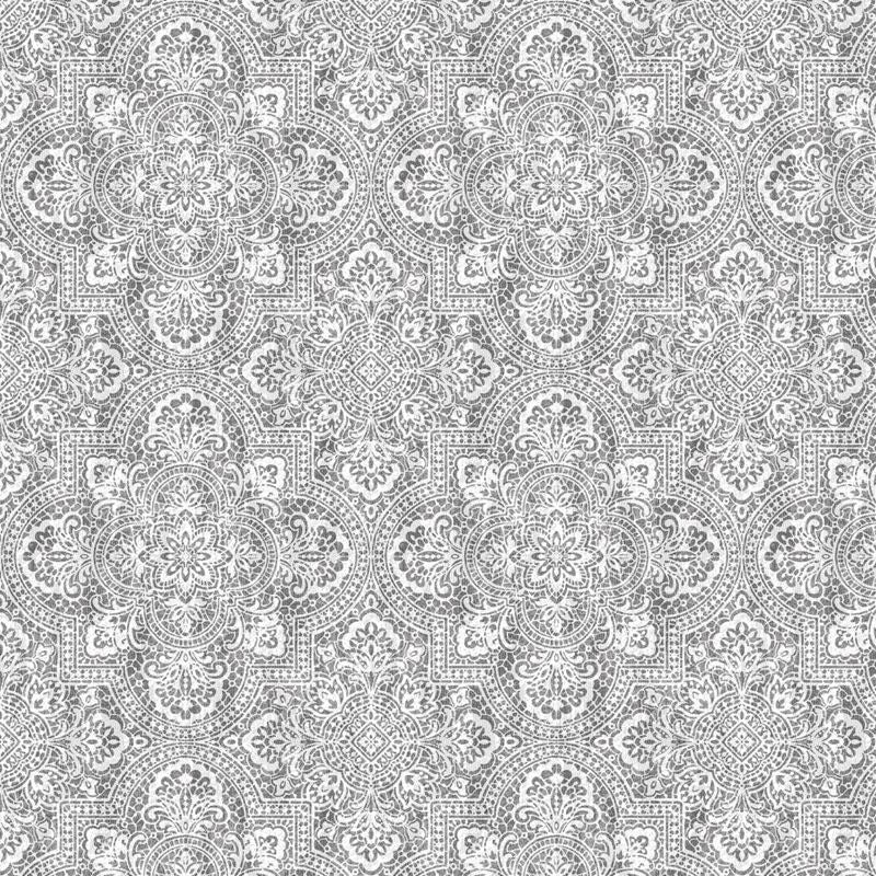 RM Coco Fabric Alsace Damask Smoke