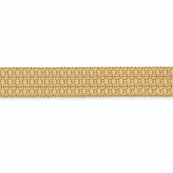 Schumacher Fabric Trim B102-2 Hameau Three-Row Braid Antelope