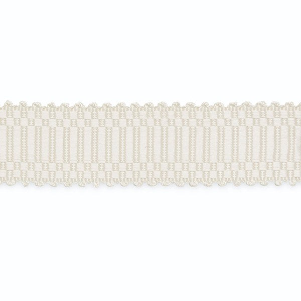 Schumacher Fabric Trim B107-1 Eugenie Picot-Edge Braid White