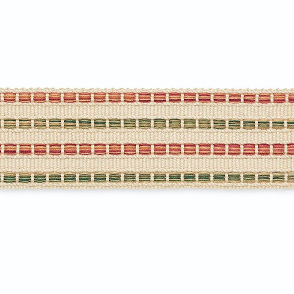 Schumacher Fabric Trim B215-2 Martha Braid Sage Berry Beige