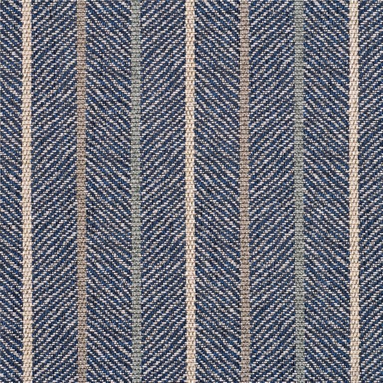 G P & J Baker Fabric BF10396.6 Silverton Stripe Indigo
