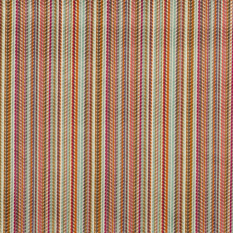 G P & J Baker Fabric BF10541.3 Sawley Velvet Sienna/Teal