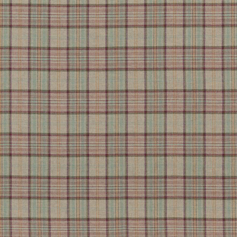 G P & J Baker Fabric BF10655.1 Victoria Plaid Quartz