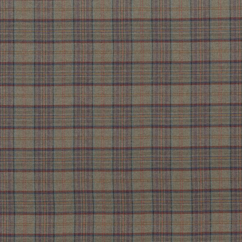 G P & J Baker Fabric BF10655.2 Victoria Plaid Royal Blue