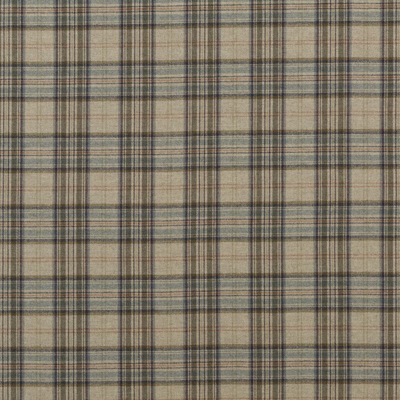 G P & J Baker Fabric BF10655.3 Victoria Plaid Soft Jade