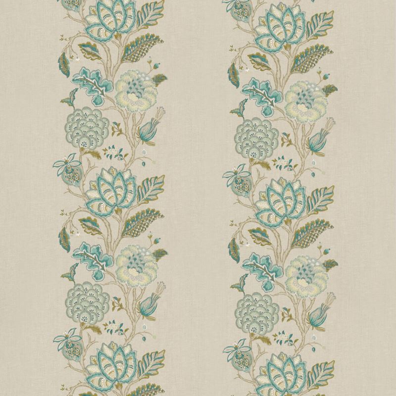 G P & J Baker Fabric BF10732.1 Berenike Peacock