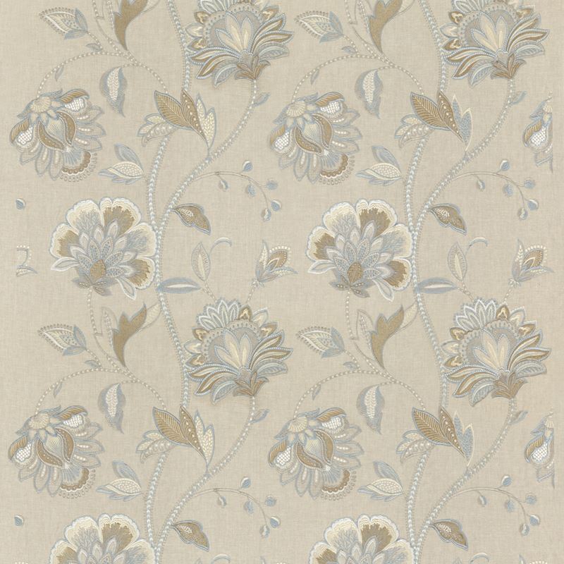 G P & J Baker Fabric BF10762.3 Ormesby Soft Blue