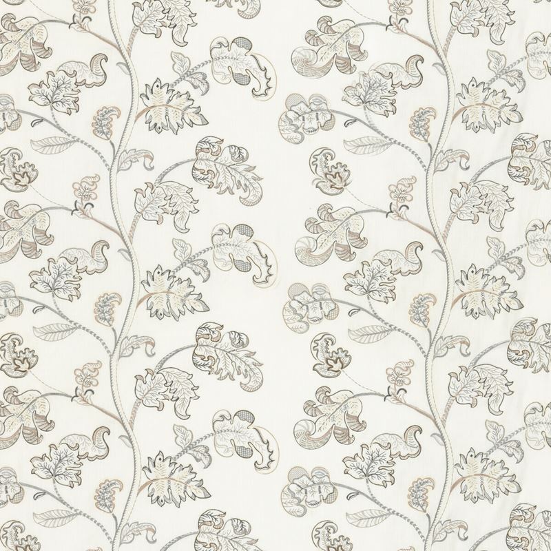 G P & J Baker Fabric BF10769.1 Alderwood Ivory/Stone