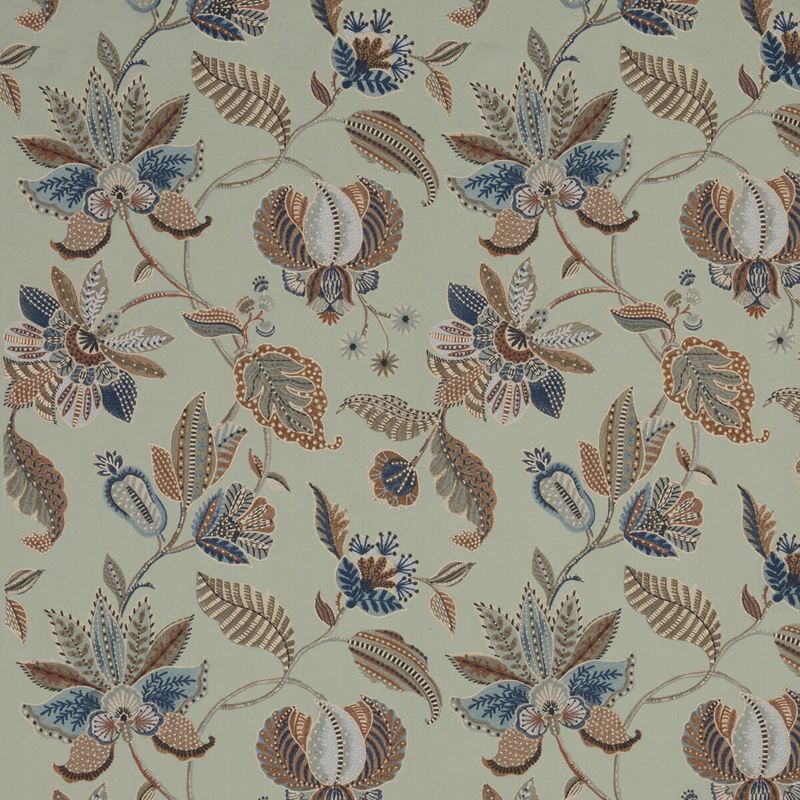 G P & J Baker Fabric BF10941.1 Durbar Aqua