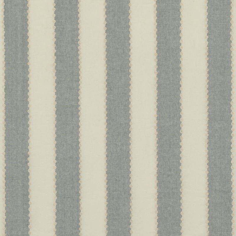 G P & J Baker Fabric BF10944.660 Ashmore Stripe Blue