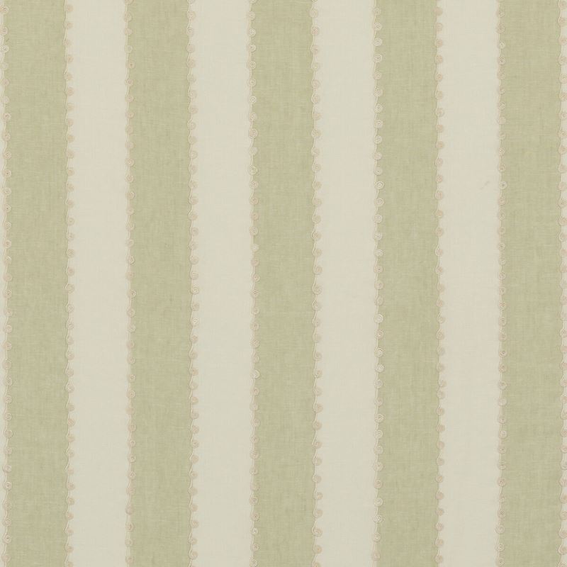 G P & J Baker Fabric BF10944.735 Ashmore Stripe Green