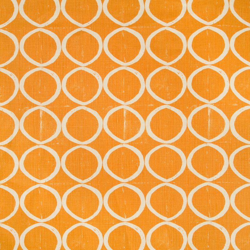 Lee Jofa Fabric BFC-3665.12 Circles Tangerine