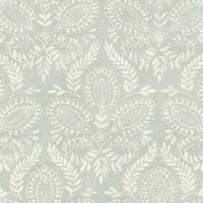 York BO6734 Laurel Damask Wallpaper